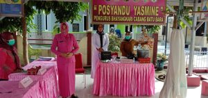 Bhayangkari Gelar Imunisasi Posyandu Wilayah Polres Batu Bara